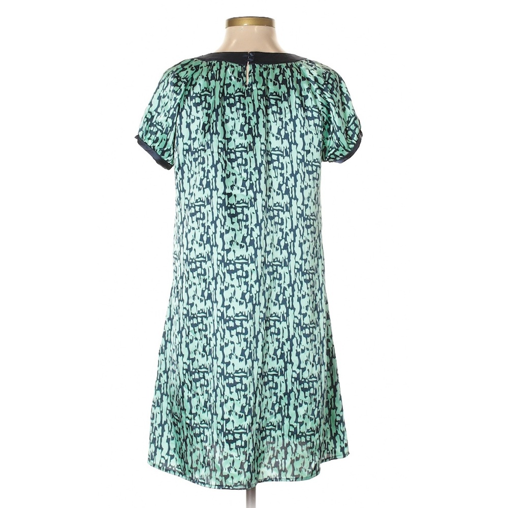 Vertigo Paris Teal Animal Print Casual Dress - Size Small - Sweet Lightweight - Picture 2 of 9